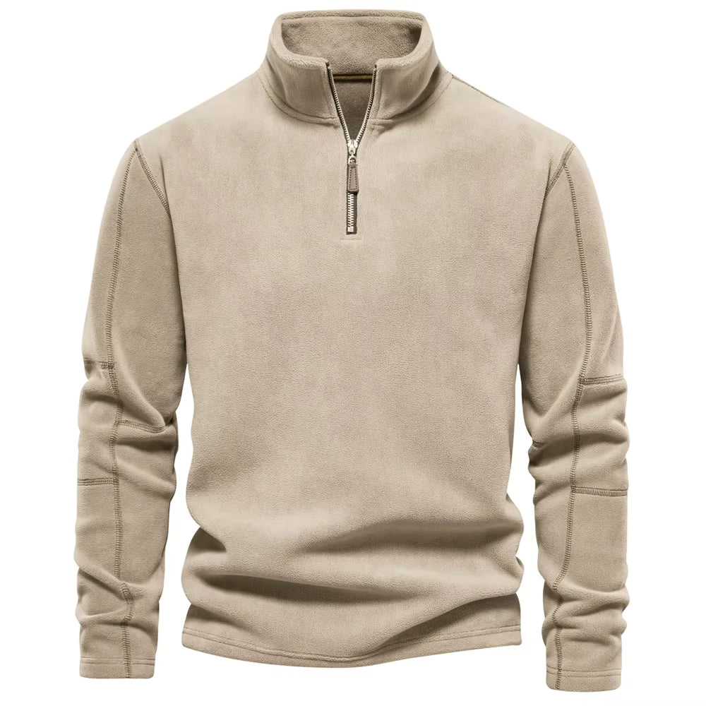 Heren Dikke Fleece Sweatshirt half zip - Simon