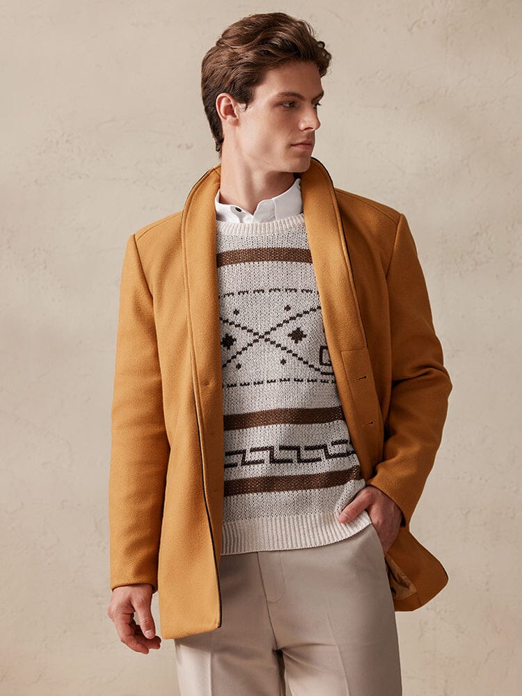 Tweed Jas Enkelsluiting Stijlvol – Tjapko