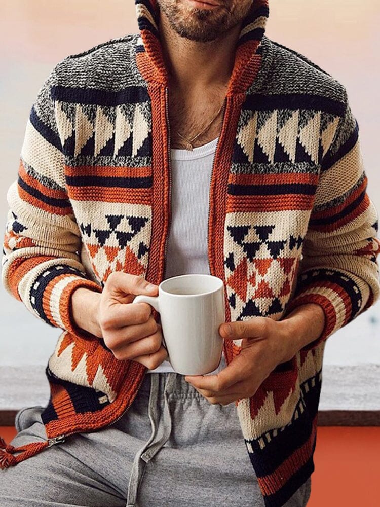 Trui met Lange Mouwen Jacquard Patroon – Timo