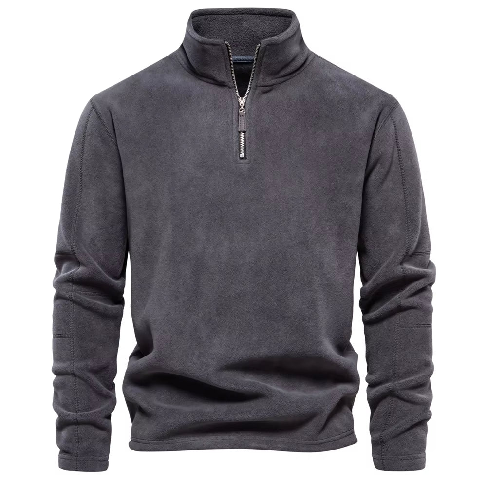 Heren Dikke Fleece Sweatshirt half zip - Simon