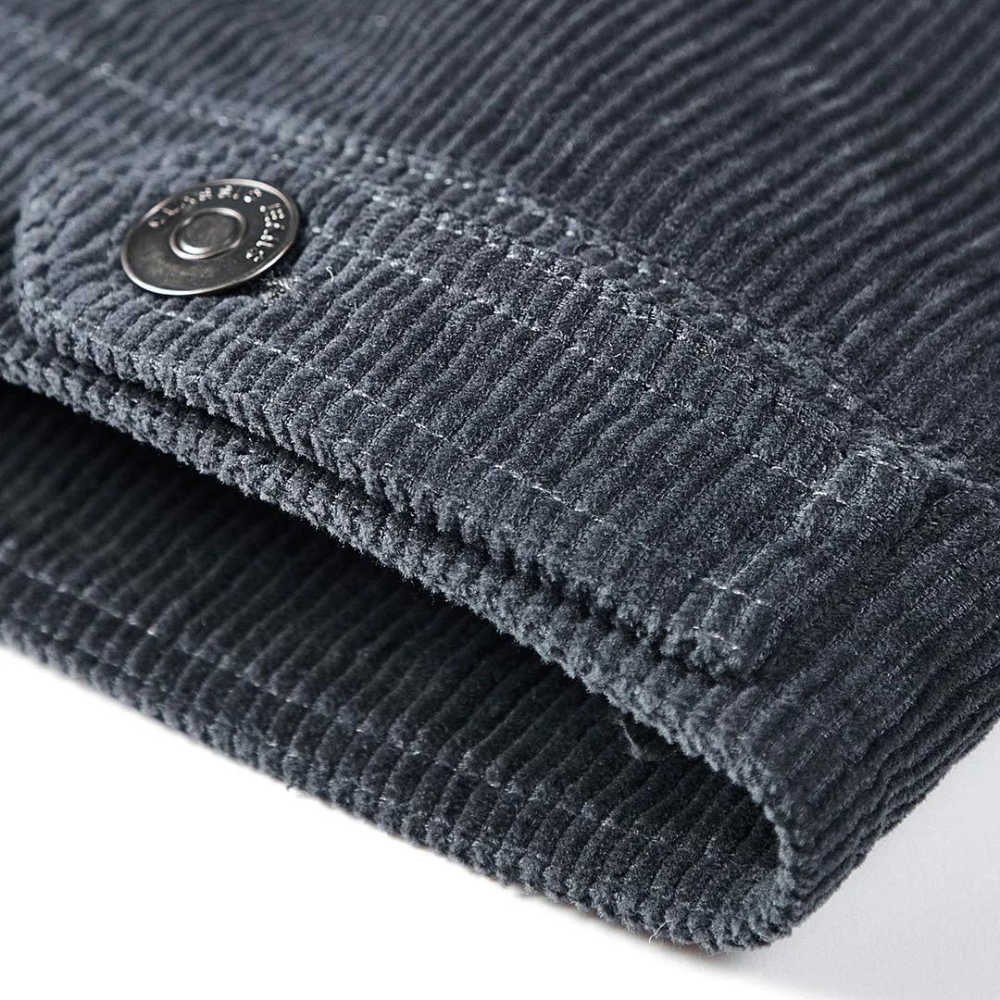 Casual corduroy jas heren multi-pocket solide kleur vintage stijl - Kevin