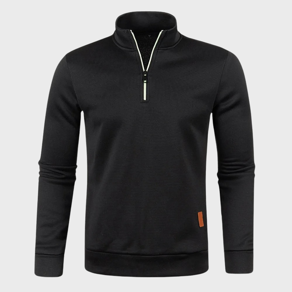 Half Zip Trui Zachte Stof Lichtgewicht Casual – Nikolaas