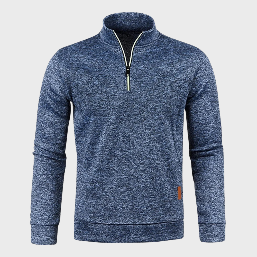 Half Zip Trui Zachte Stof Lichtgewicht Casual – Nikolaas