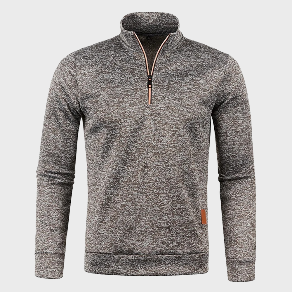 Half Zip Trui Zachte Stof Lichtgewicht Casual – Nikolaas