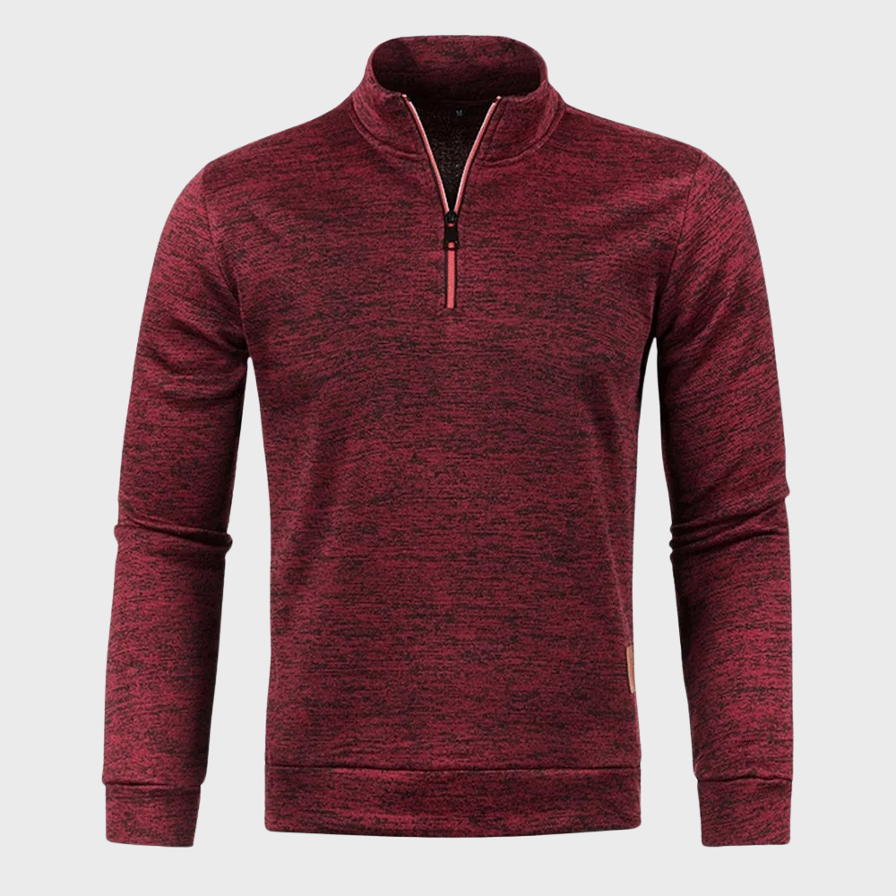 Half Zip Trui Zachte Stof Lichtgewicht Casual – Nikolaas