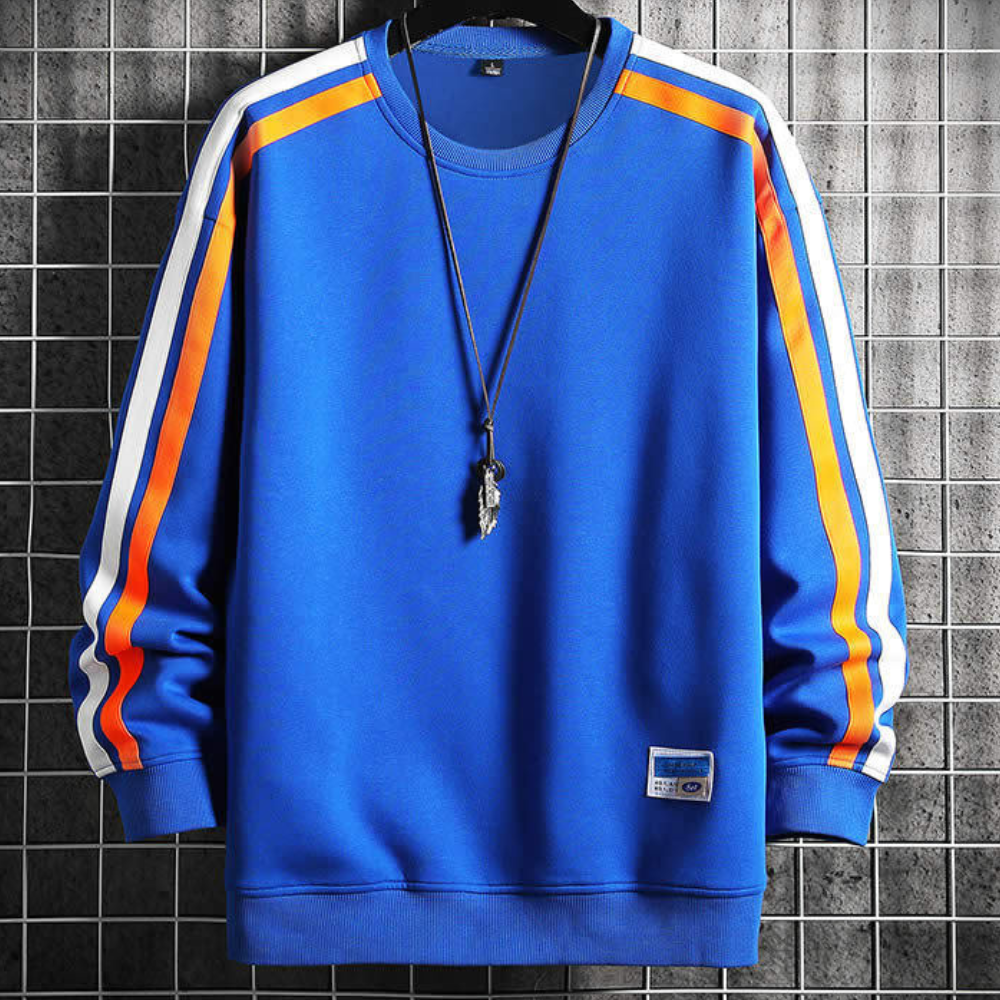 Sweatshirt Gestreept Casual Comfortabel – Quirijn