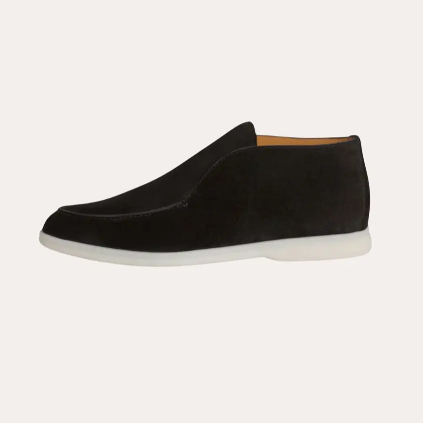 Suède Loafers Stijlvol Profond Zwart – Koos