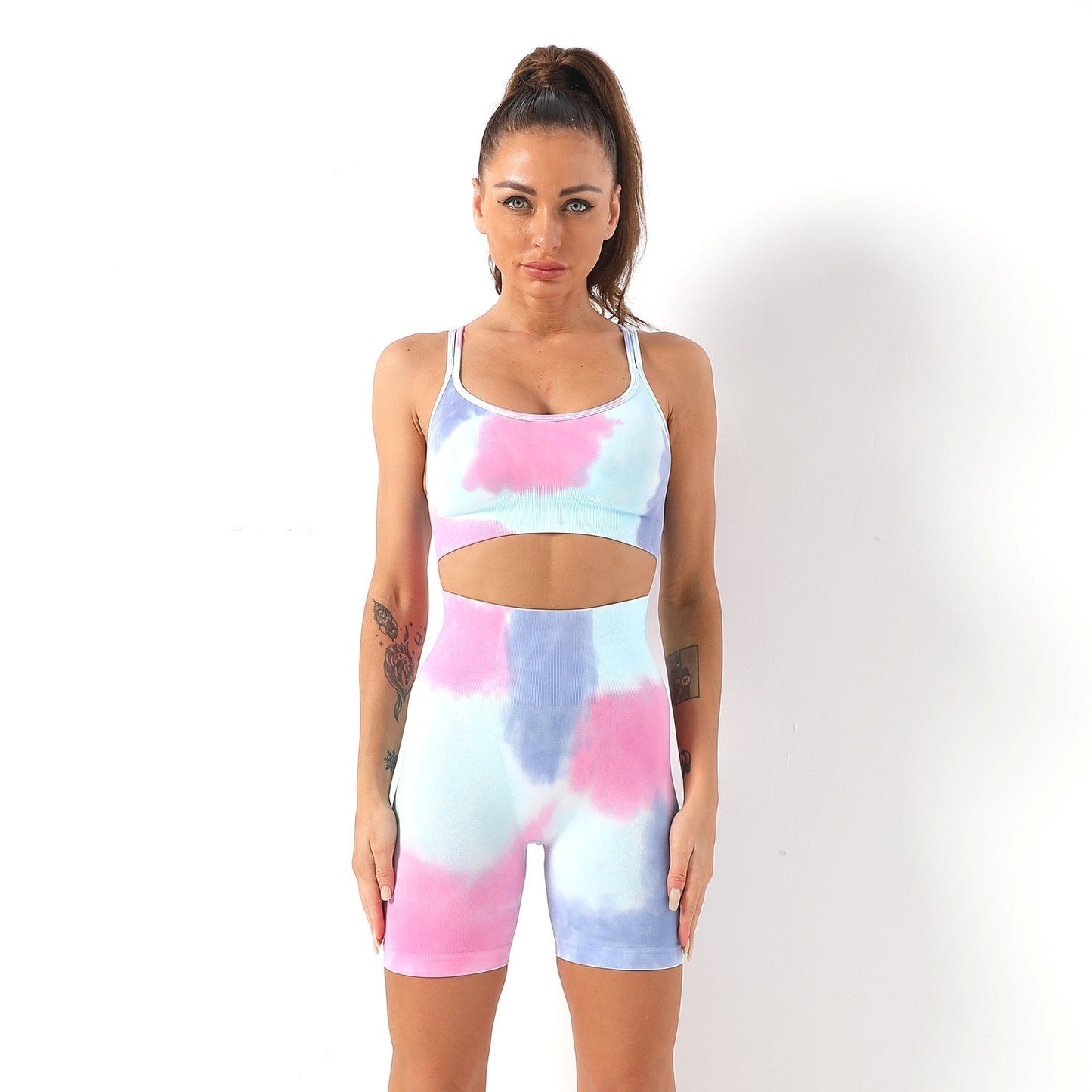 Sport Set Tie-Dye Korte Mouwen – Danne