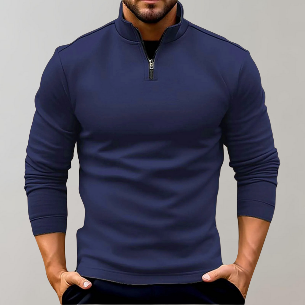 Half-Zip Sweatshirt Stijlvol en Veelzijdig – Wouter