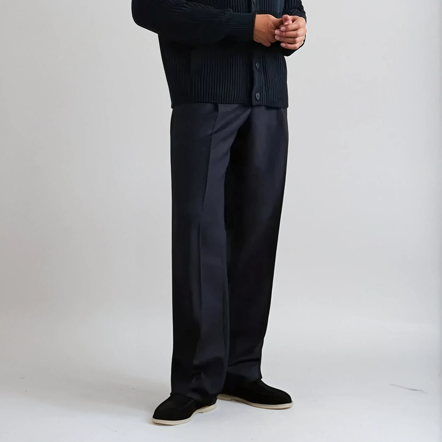 Suède Loafers Stijlvol Navy Blauw – Henk