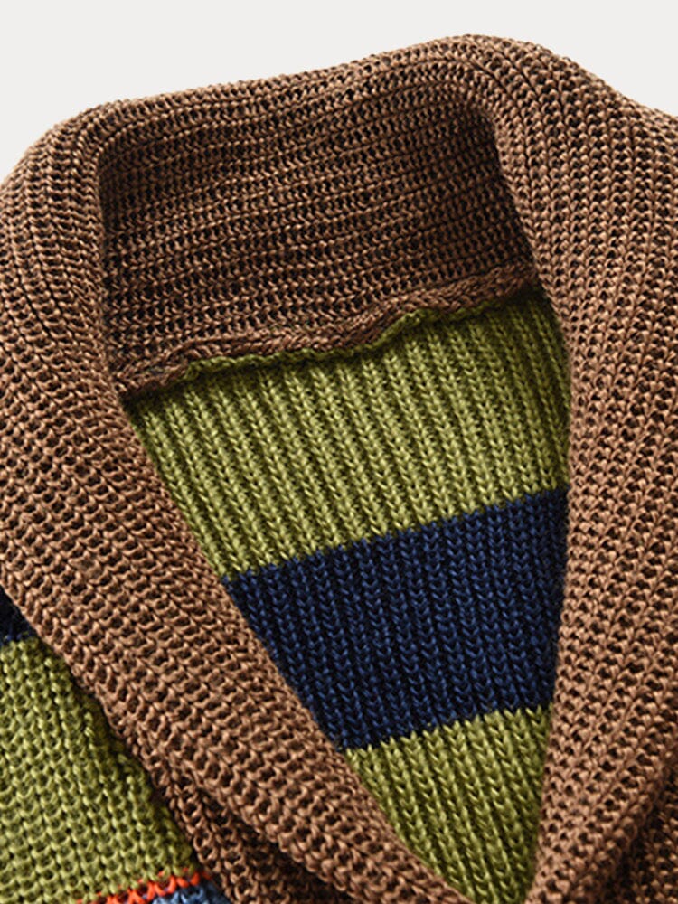 Trui met Kraag Multicolor Gebreid – Walraven