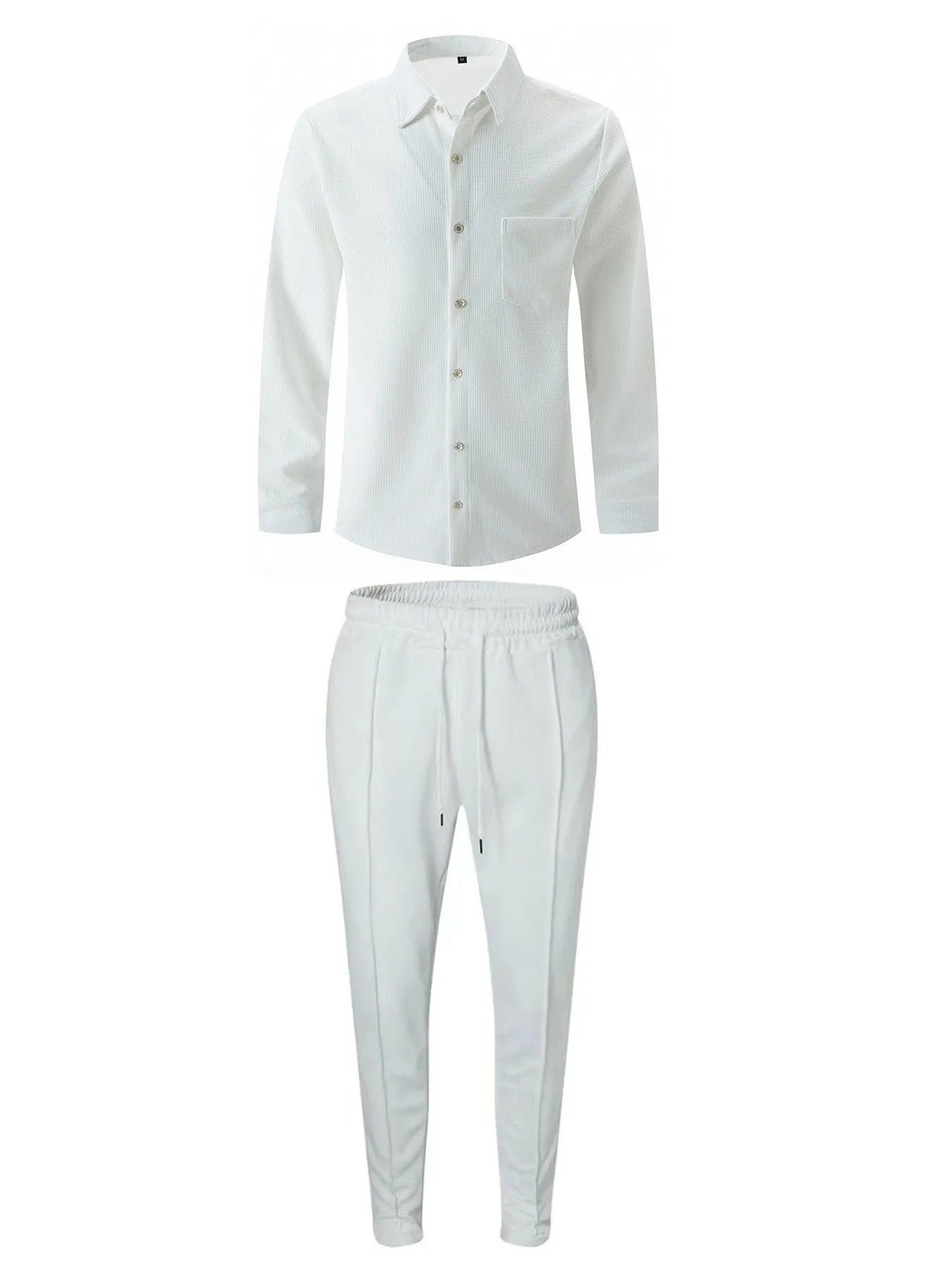 Wafelvest Casual Lange Mouwen met Broeken – Hein