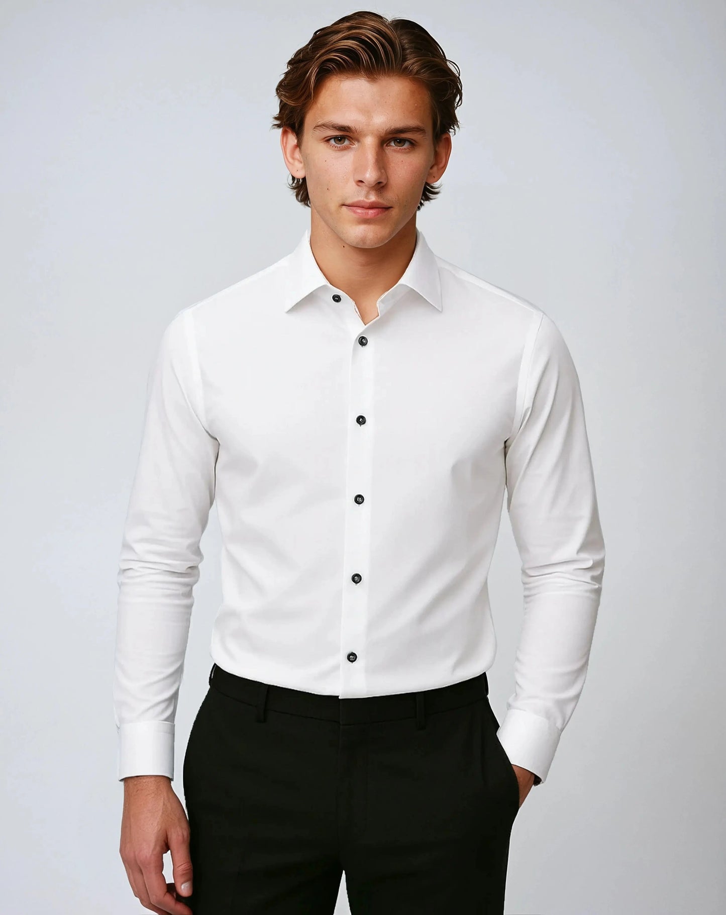 Overhemd Polyester Stretch Comfortabel – Gerry