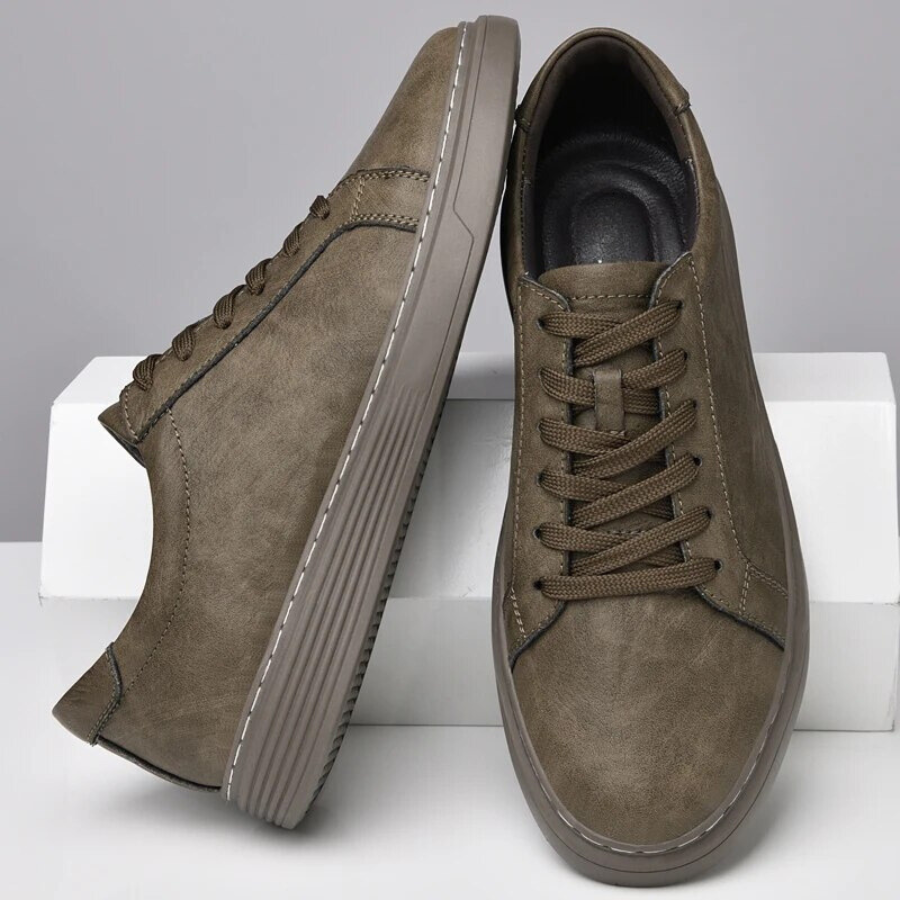 Lage Nette Sneaker Donkere Zool Comfortabel – Andries