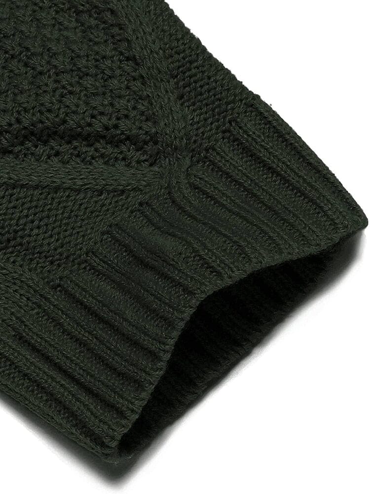 Trui met Sjaalkraag Knitted en Zakken – Quirijn