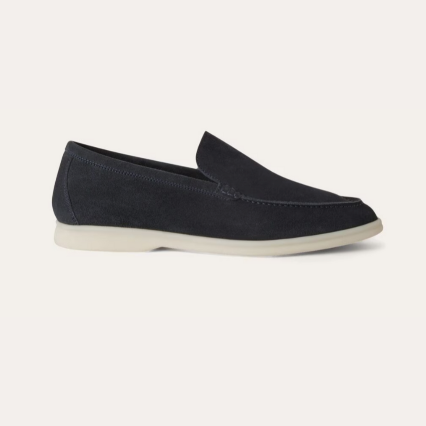 Loafers Premium Suède Marineblauw – Thijs