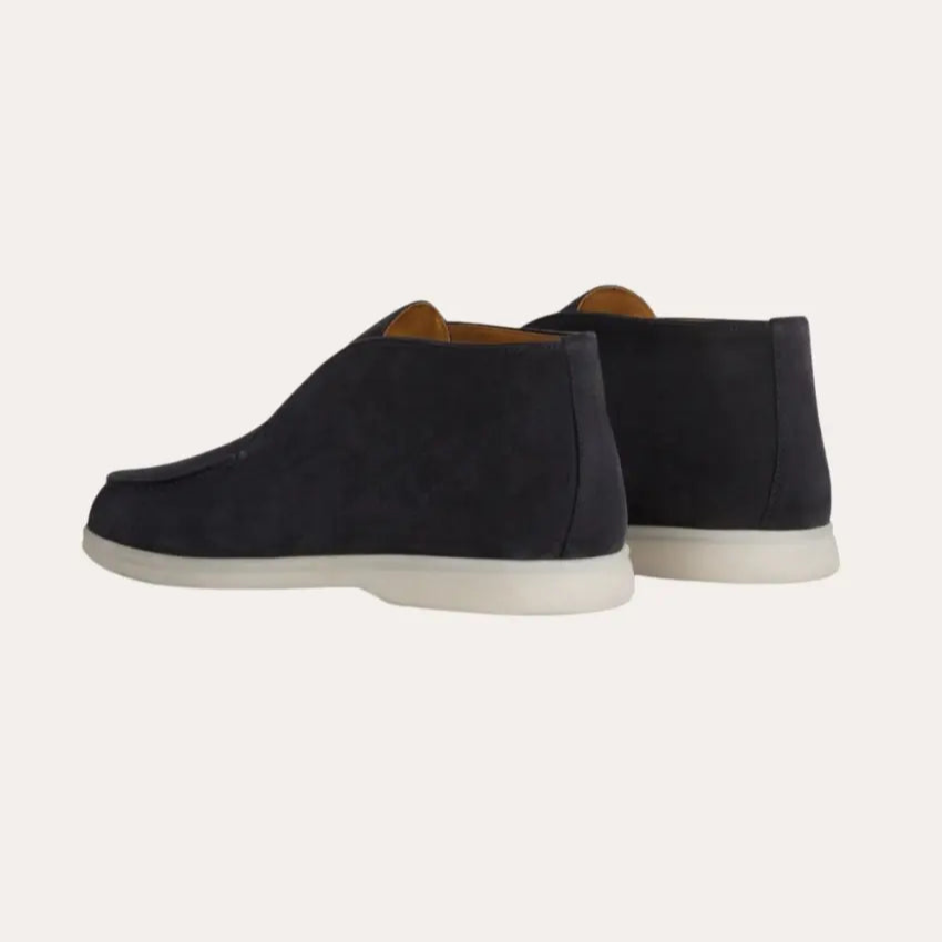 Suède Loafers Stijlvol Navy Blauw – Henk