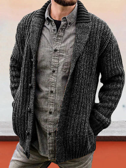 Trui met Rits Effen Kleur Slim Fit – Rienk