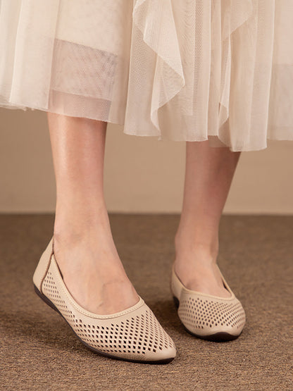 Ballet Flats Ademend Laser-Cut Ontwerp – Theresia