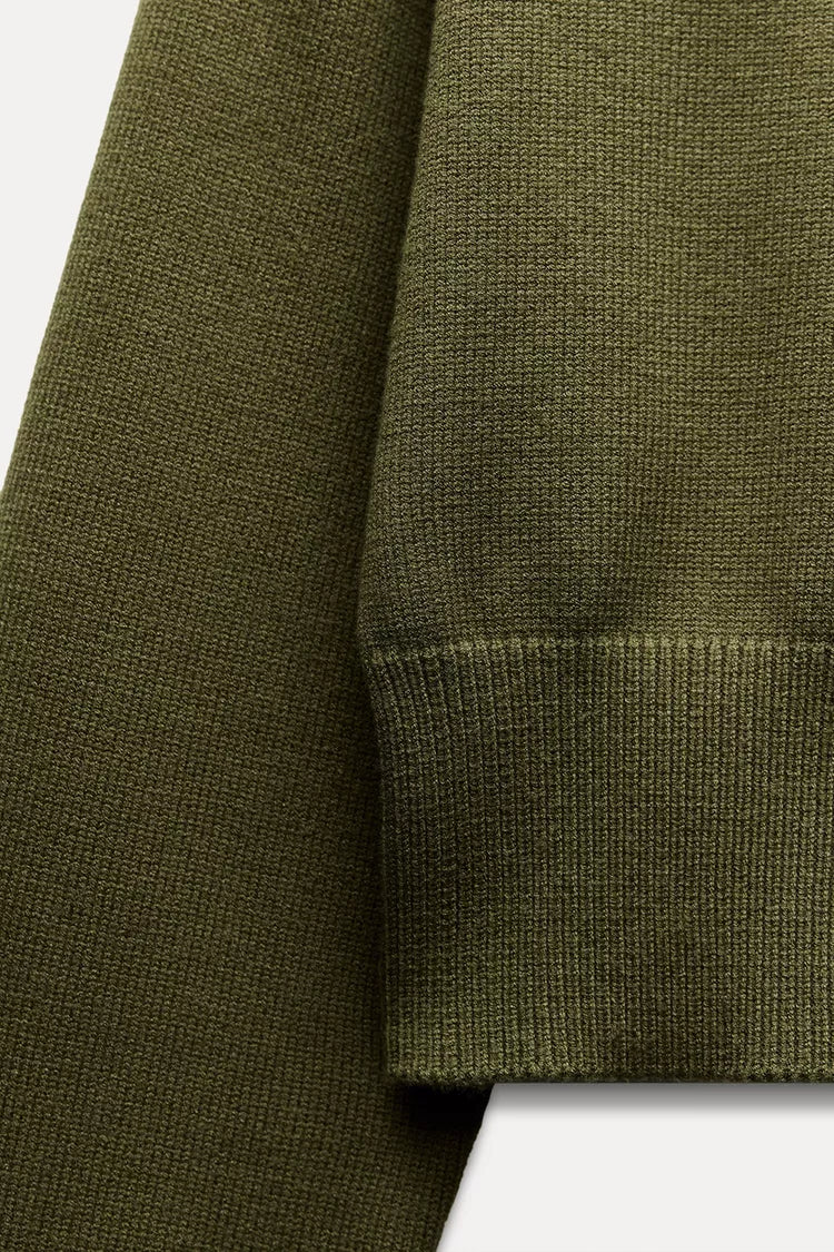 Sweater Trendy Groen Zacht Materiaal – Norrie