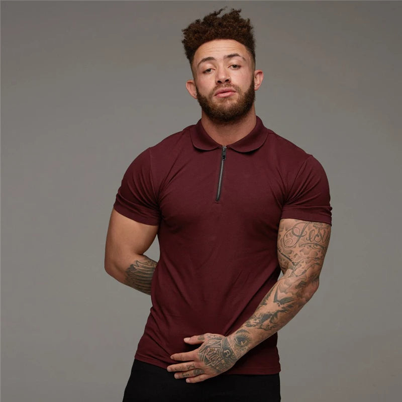 fit muscle polo rits - James