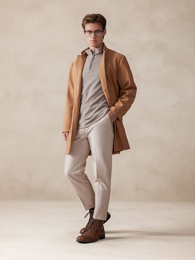 Jasje Comfortabel Staande Kraag Tweed – Maikel