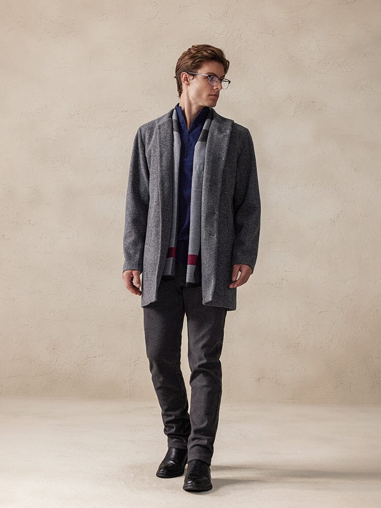 Jas Casual Tweed Met Staande Kraag – Lambertus