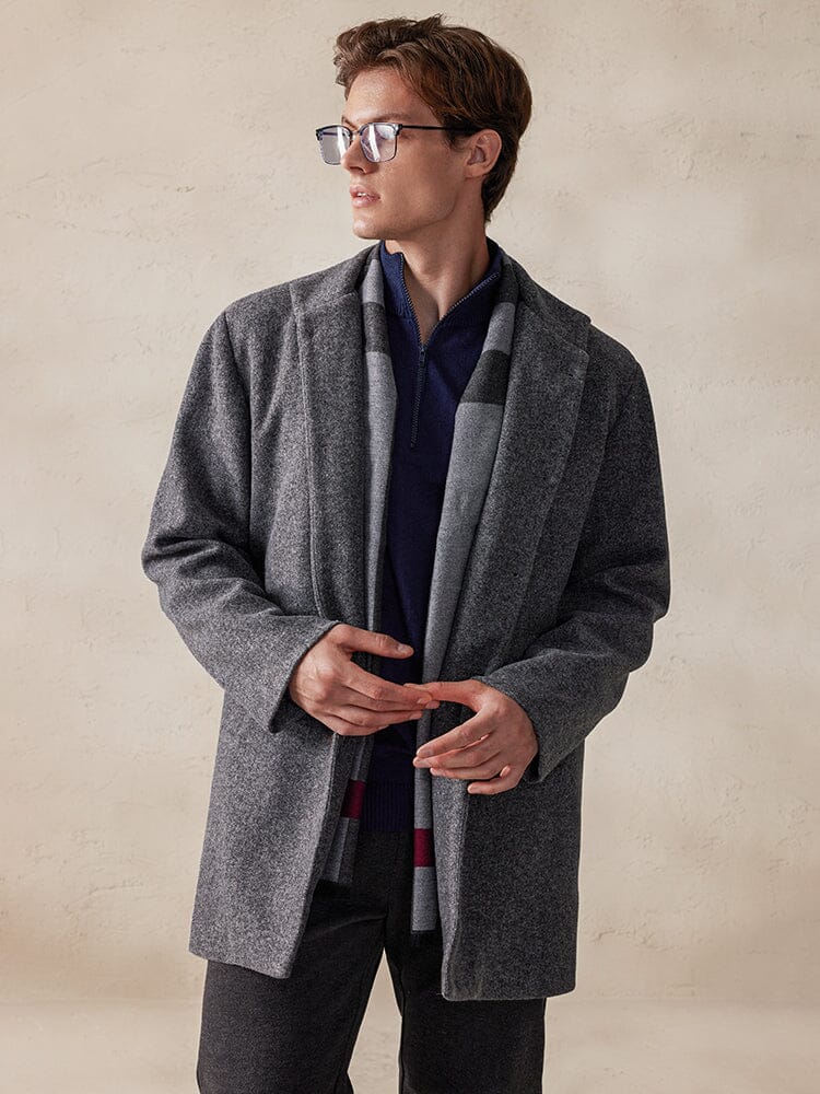 Jas Casual Tweed Met Staande Kraag – Lambertus
