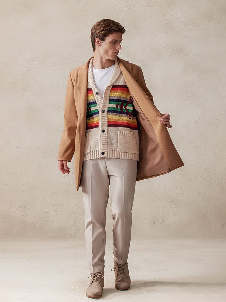 Jasje Comfortabel Staande Kraag Tweed – Maikel
