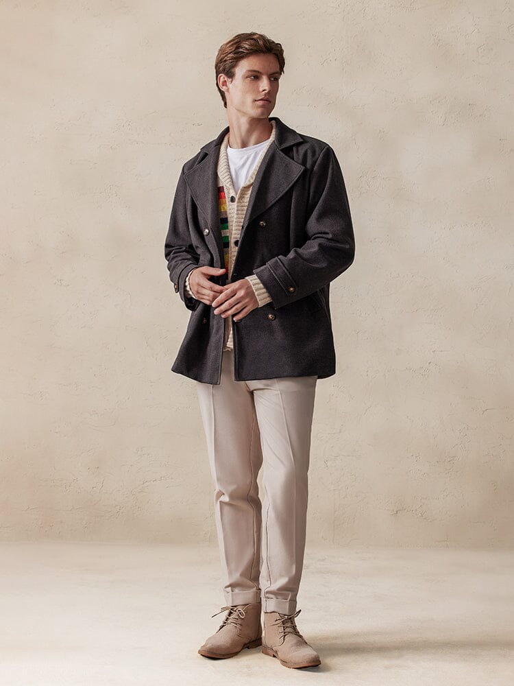 Tweed Jas Dubbelzijdig Stijlvol Design – Ruurd