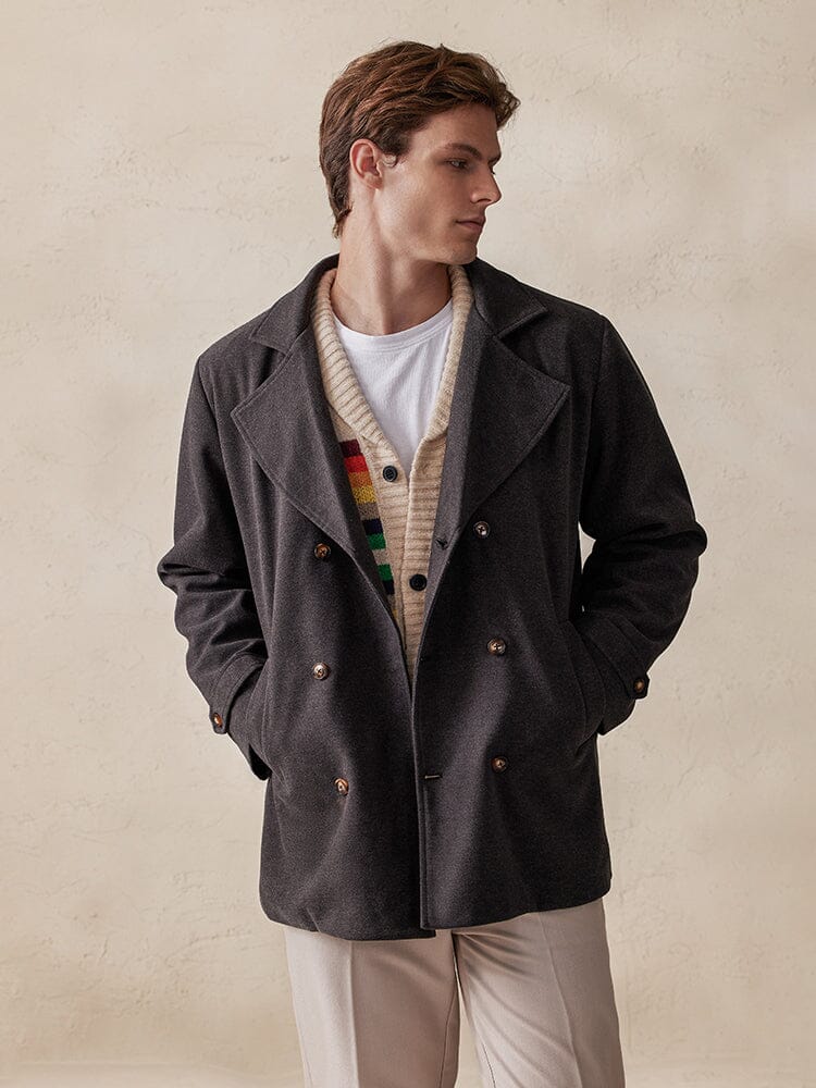 Tweed Jas Dubbelzijdig Stijlvol Design – Ruurd