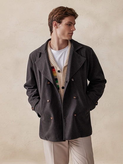 Tweed Jas Dubbelzijdig Stijlvol Design – Ruurd