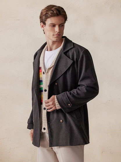 Tweed Jas Dubbelzijdig Stijlvol Design – Ruurd