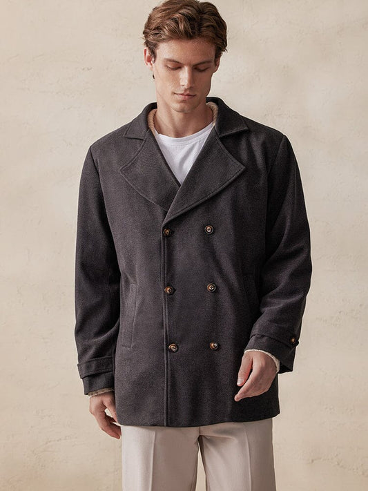 Tweed Jas Dubbelzijdig Stijlvol Design – Ruurd