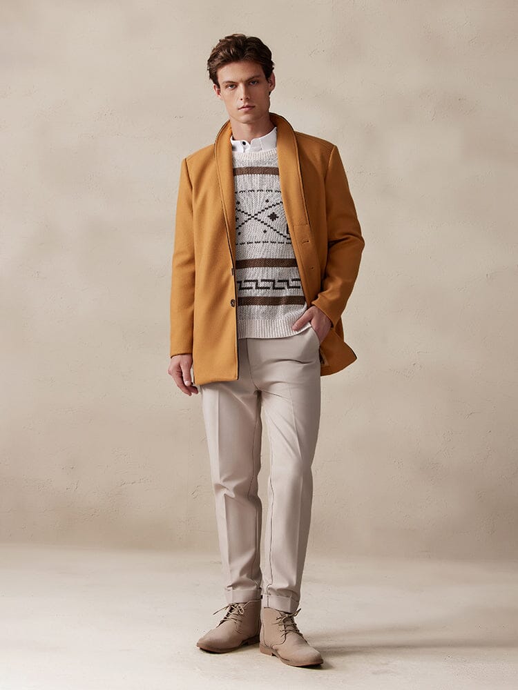 Tweed Jas Enkelsluiting Stijlvol – Tjapko