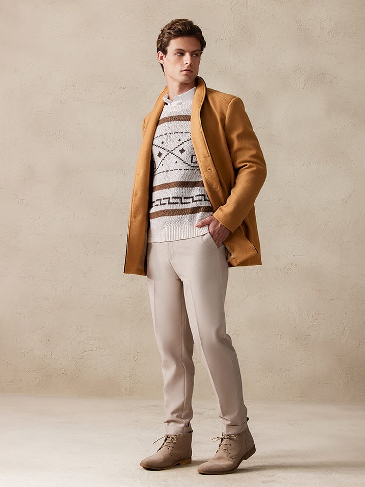 Tweed Jas Enkelsluiting Stijlvol – Tjapko