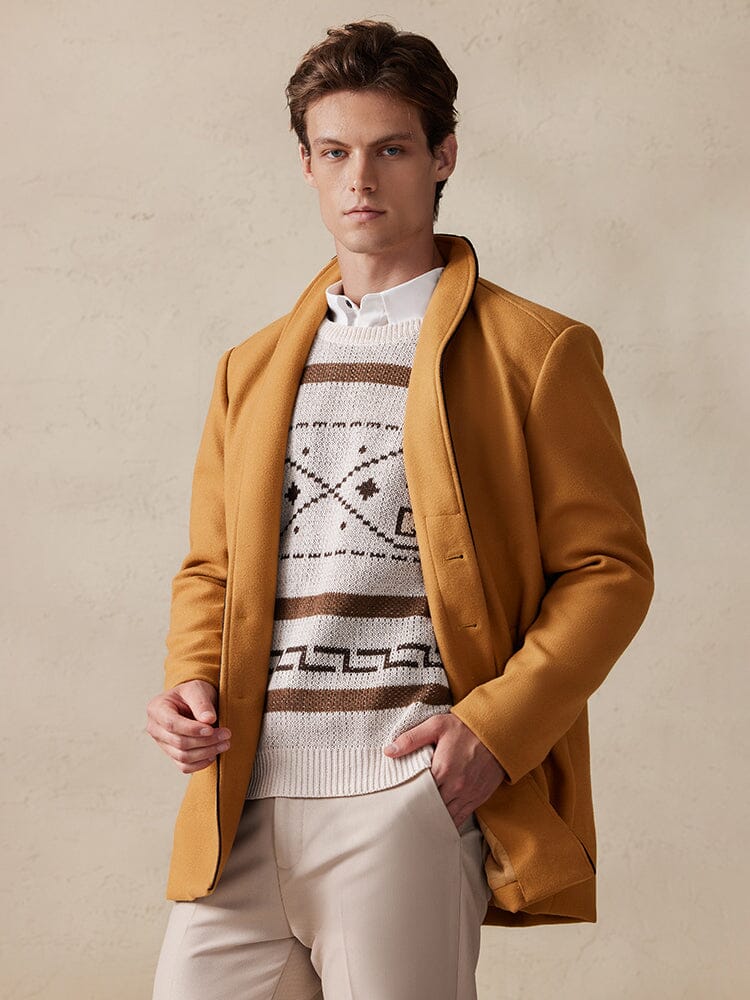 Tweed Jas Enkelsluiting Stijlvol – Tjapko