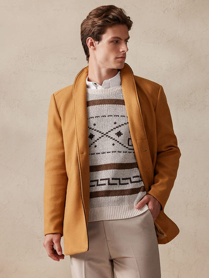 Tweed Jas Enkelsluiting Stijlvol – Tjapko