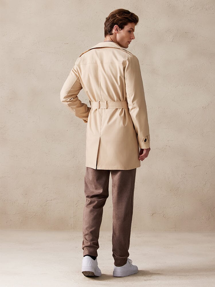 Trenchcoat Klassiek Dubbelgeknoopt Stijlvol – Zeger