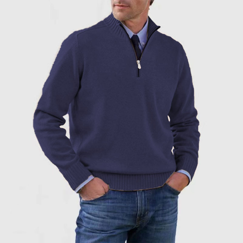Trui Casual-Chique Halve Rits – Jannes