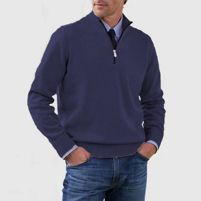 Trui Casual-Chique Halve Rits – Jannes