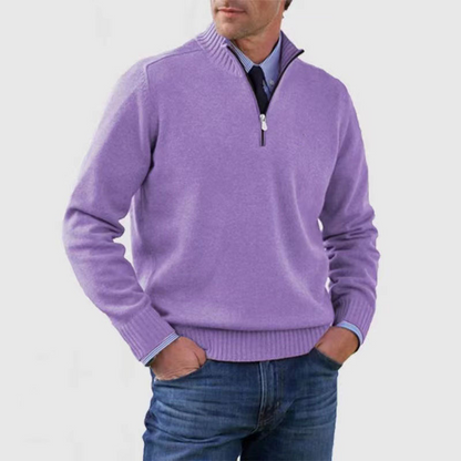 Trui Casual-Chique Halve Rits – Jannes