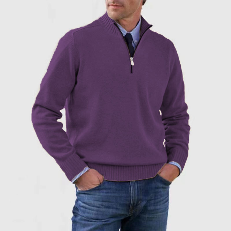 Trui Casual-Chique Halve Rits – Jannes