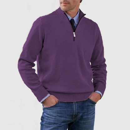 Trui Casual-Chique Halve Rits – Jannes