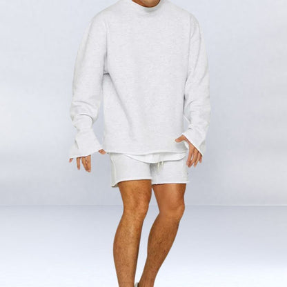 Tweedelig Set Relaxed Sweatshirt & Shorts – Tielman