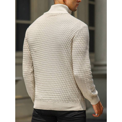 Trui met Rits Textuur Casual Stijlvol – Rinus