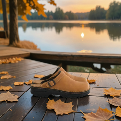Ortho Clogs Suède Instappers Comfortabel – Lottie