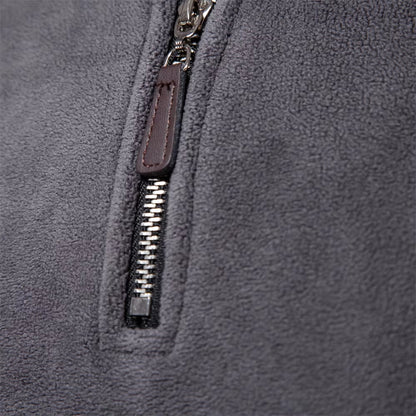 Heren Dikke Fleece Sweatshirt half zip - Simon