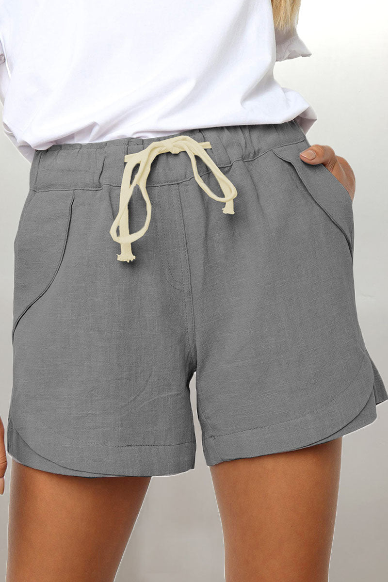 Relaxed Fit Shorts Met Trekkoord & Zijzakken – Maine