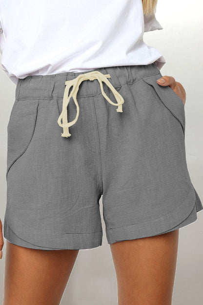 Relaxed Fit Shorts Met Trekkoord & Zijzakken – Maine